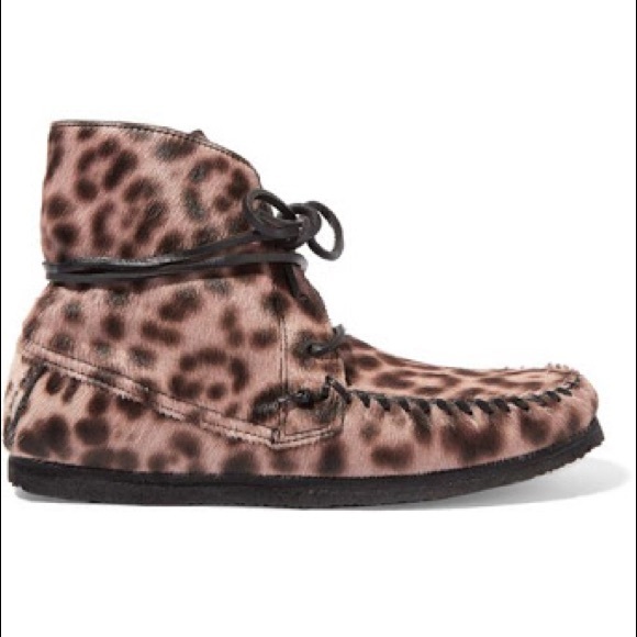 isabel marant leopard boots